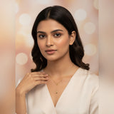 Gold Heart Drop Necklace