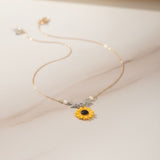 Sunflower Pendant Necklace | Veersha