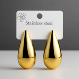 Veersha Luxe Artificial Gold Teardrop Earrings