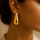 Veersha Luxe Artificial Gold Teardrop Earrings