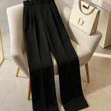 High waisted Black Formal Trouser | Women