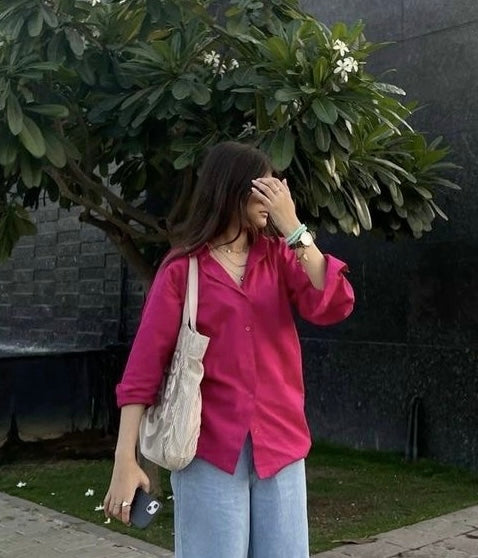 Hot Red | Vintage shirt | womens