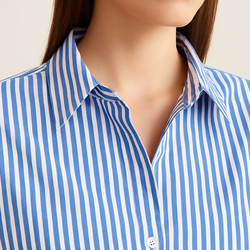 Blue striped shirt | Vintage shirt | womens