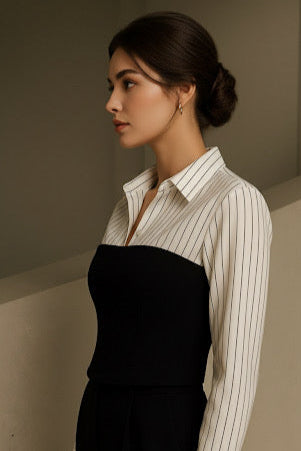 White linening corset | full outfit