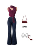 Bordeaux Muse Flare Set