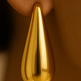 Veersha Luxe Artificial Gold Teardrop Earrings