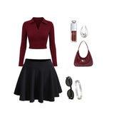 Burgundy Belle Co-ord