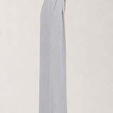 Blue Gingham Peplum Tie-Up Top with Grey Wide Leg Barbie Trousers Co-ord Set