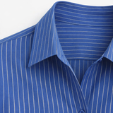 Blue acid wash jeans | dark blue striped shirt ( full set )