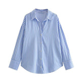 Blue striped shirt | Vintage shirt | womens