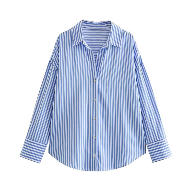 Blue striped shirt | Vintage shirt | womens