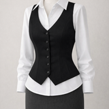 Black Waistcoat Formal Set | full outfit