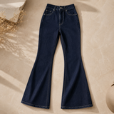 Midnight Flare High Waist Jeans -Dark blue