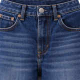 Blue acid wash jeans | dark blue striped shirt ( full set )