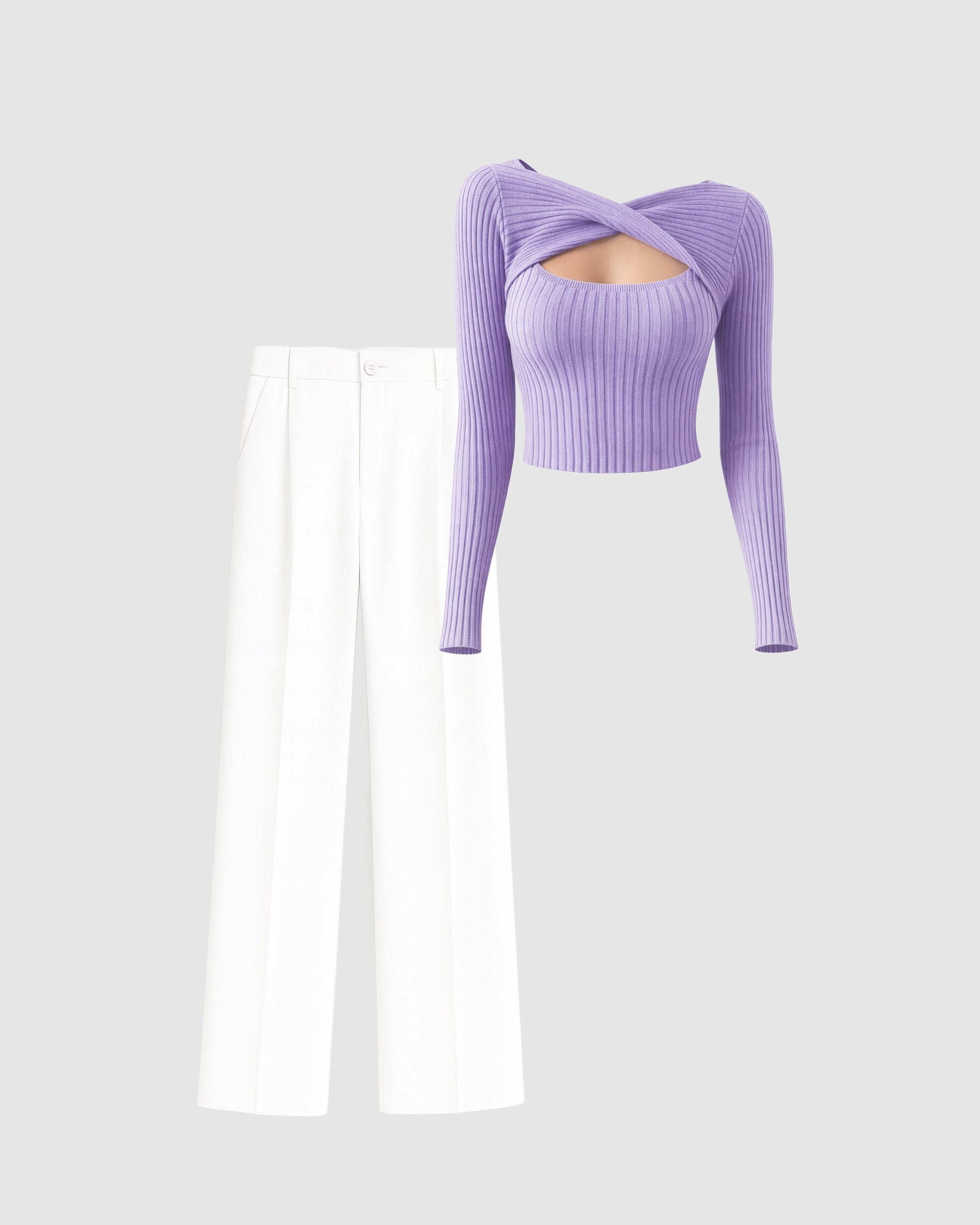 Lavender Cross style Top – Choose Your Bottom Style