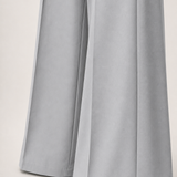Powder blue high waist formal pant | Pleated