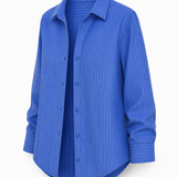 Blue Stripe Layered Casual Set