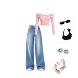 Blush Romance Denim Set