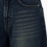 Blue mehndi acid wash | loose fit jeans