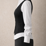Classic White Shirt & Black Waistcoat