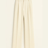 Twist-Detail Brown Top Co-Ord Set with Wide-Leg Trousers