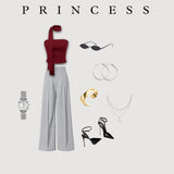Strapless Scarf Co-Ord Set