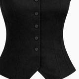 Velintion Vest with High-Waist Tailored Pant | Power Co-Ord Set