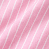 Pink Stripe Shirt with Light Blue baggy jeans