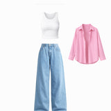 Old Money Casual Denim Set