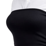 white black corset | full outfit