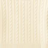 Classic Brown Striped Shirt with Pleated Trousers & Cable-Knit Sweater Coordinate Set