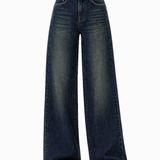 Blue mehndi acid wash | loose fit jeans