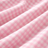 Vintage Charm Pink Check Halter Dress
