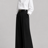Classic White Shirt & Black Wide-Leg Trousers Co-Ord Set