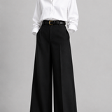 Classic White Shirt & Black Wide-Leg Trousers Co-Ord Set
