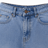 Women's Ombre Wash Baggy Wide Leg Jeans