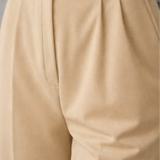 Mocha Grace Top with Beige Tailored Trousers