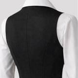 Black Waistcoat Formal Set | full outfit