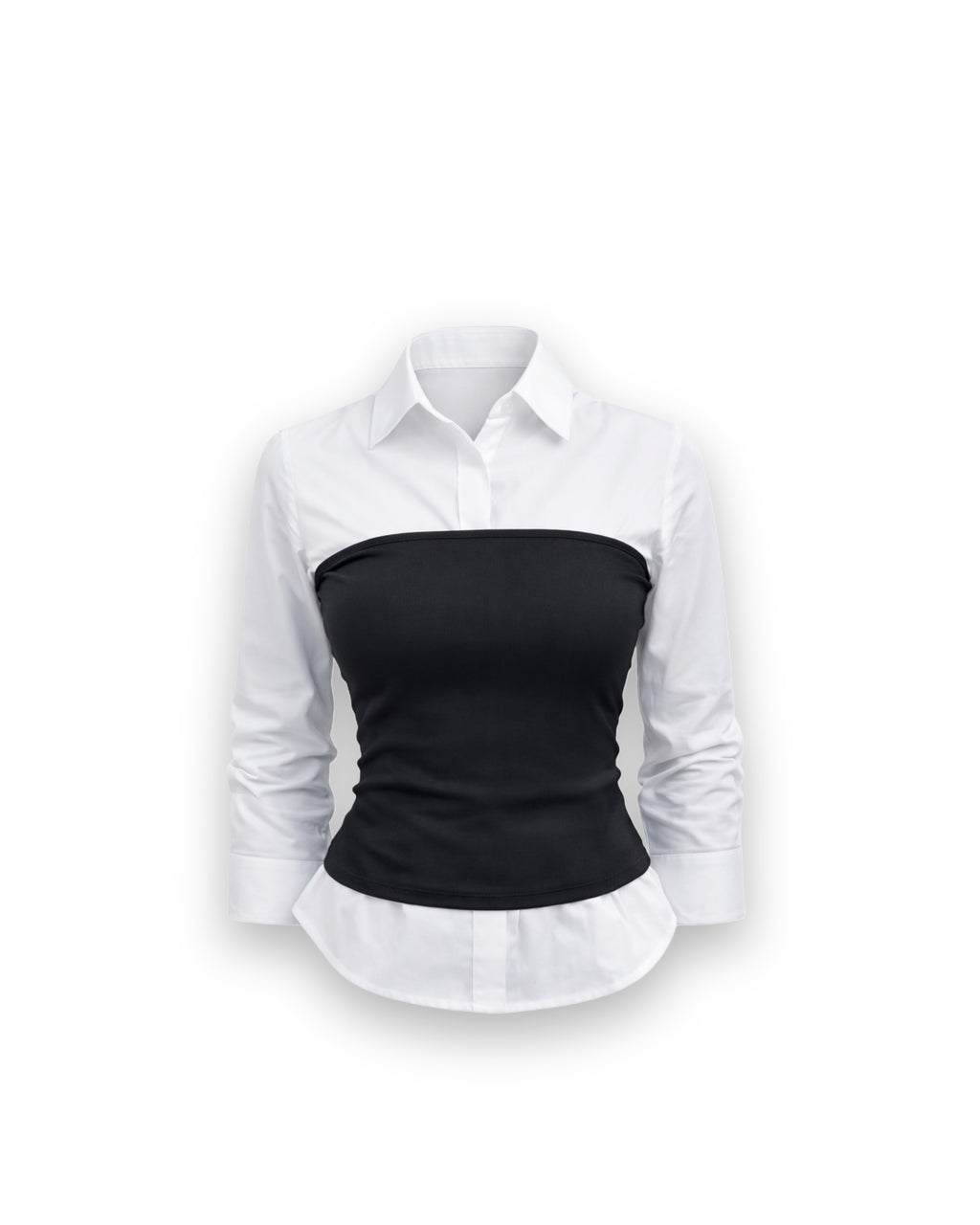 white black corset | full outfit