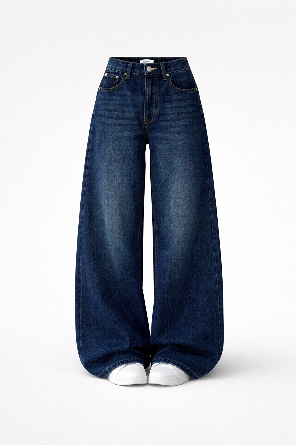 Classic Waistcoat Shirt & Wide-Leg Denim Co-Ord Set | Black