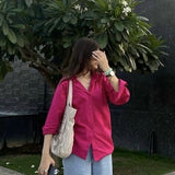 Hot Red | Vintage shirt | womens