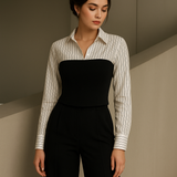 White linening corset | full outfit