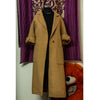 Woolen Long Coat Beidge | Womens | VEERSHA