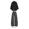 Charcoal High waist cargo jeans | Black ( women ) (Copy)