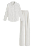 White pant (trouser ) |White striped shirt (women )