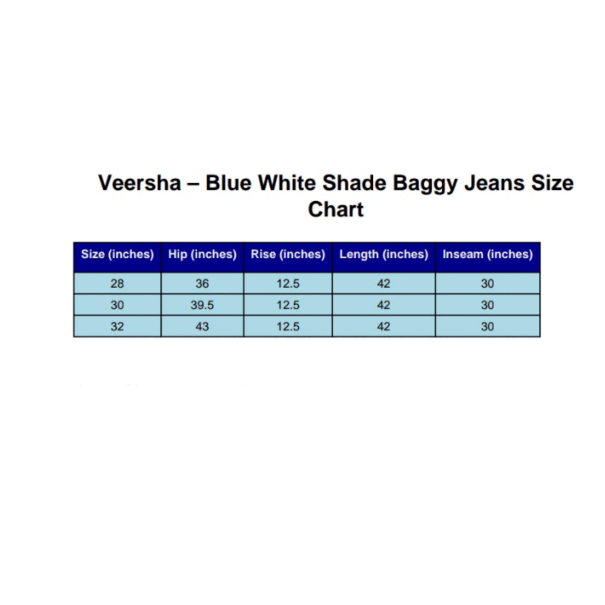 Blue white shade baggy jeans | Brown striped shirt | Womens (Copy)