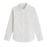 White  striped shirt | Vintage shirt | womens