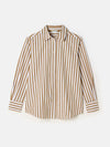 Brown  striped shirt | Vintage shirt | womens
