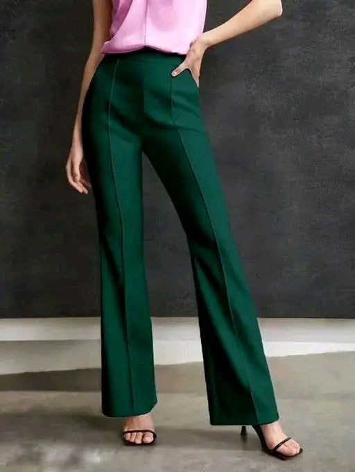 Green Korean Women Pant | Veersha